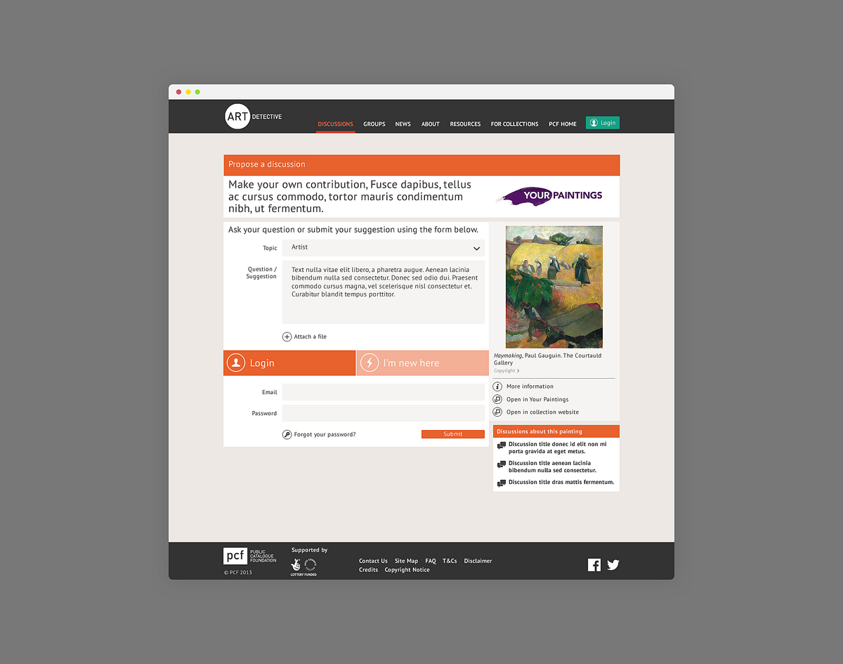 Image of the Art Detectives discussion page