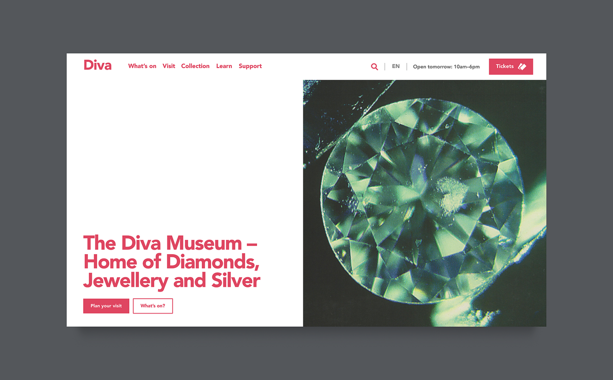 Image of the homepage banner for the DIVA website.